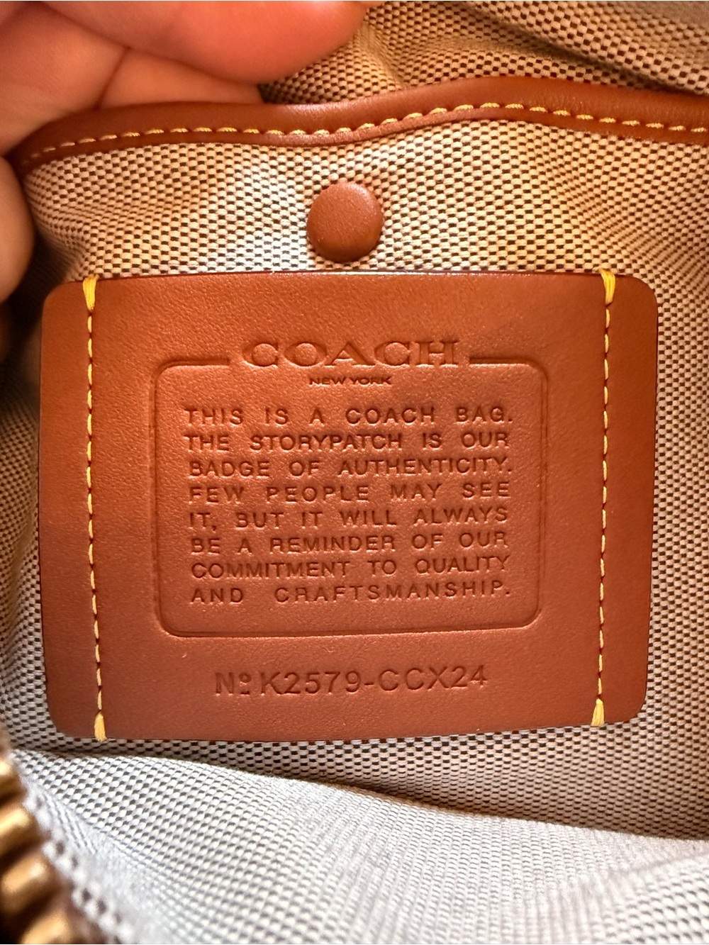Coach Rogue 31 Brown Suede & Leather Satchel with Gold Hardware - Coach - Picture 11 of 11